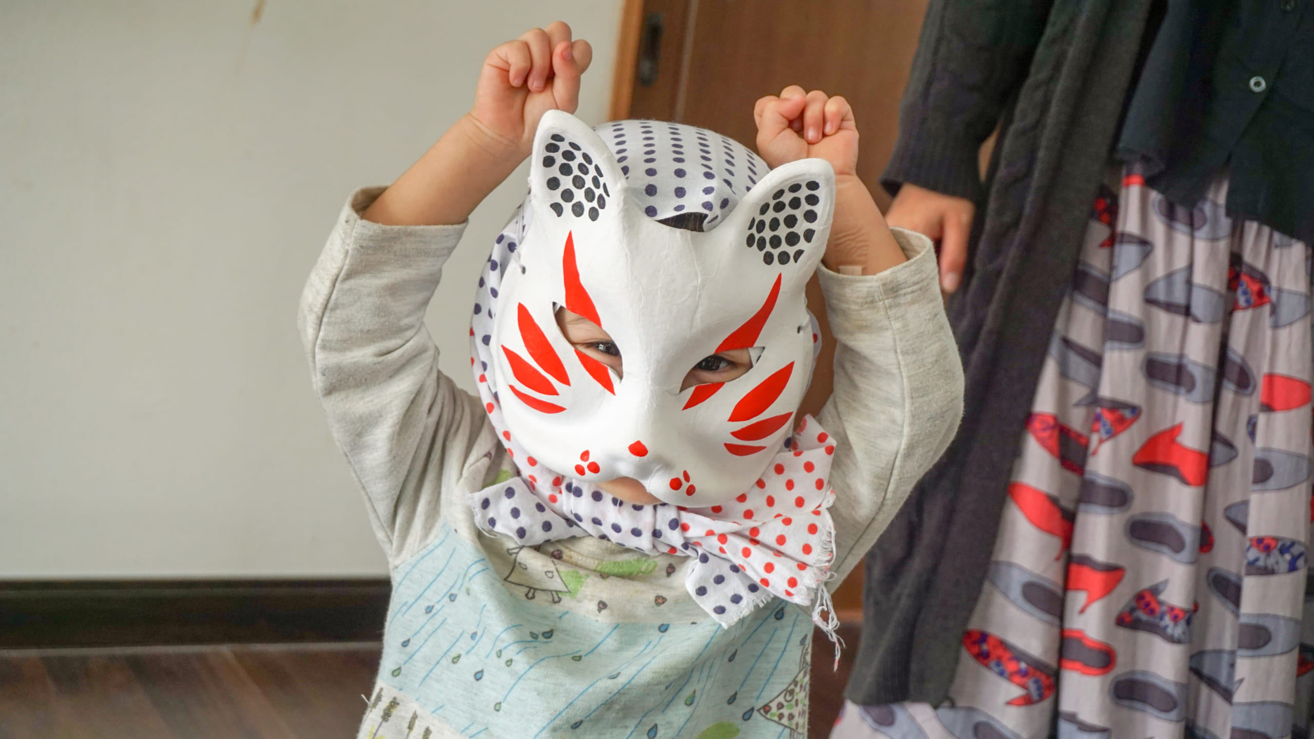 きつね踊りのお化粧体験に同行しました | ゆったり×最先端リモート 