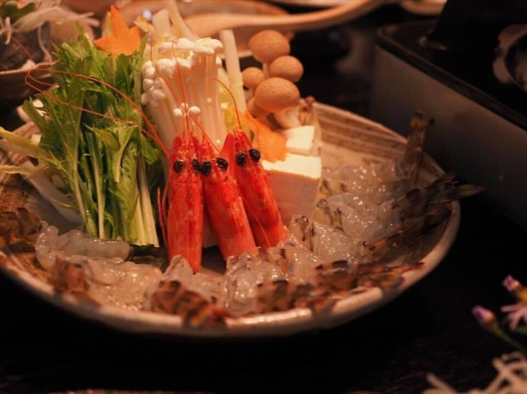 車えびのしゃぶしゃぶの写真です。